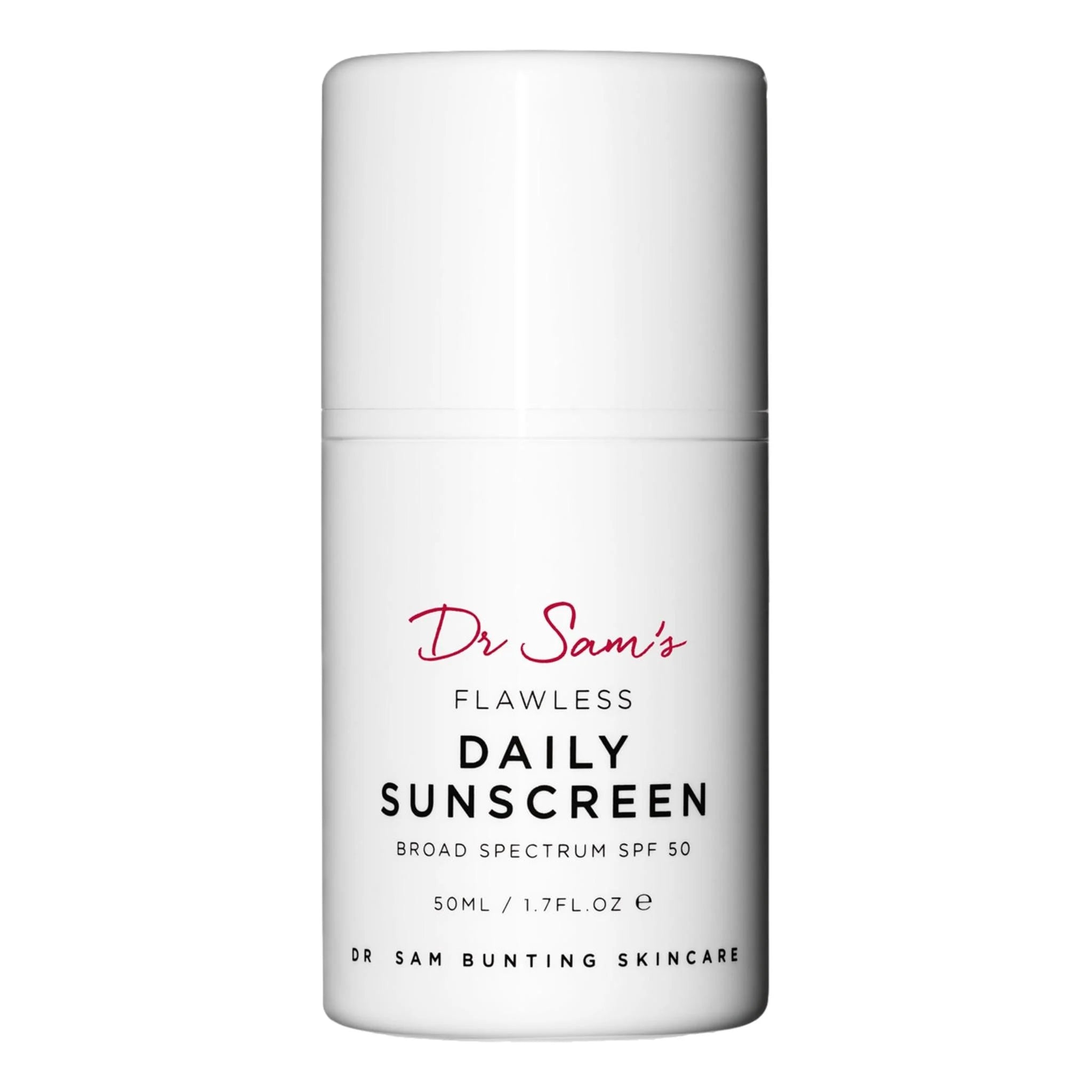 DR SAM’S Flawless Daily Sunscreen SPF 50, 50ml